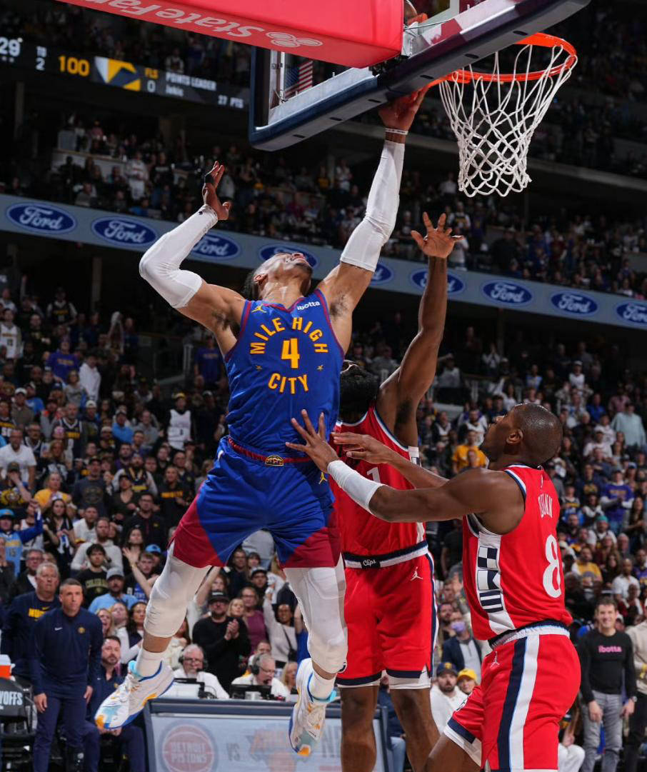 爵士三巨头联手，掘金得分突破，浓眉哥冲击季后赛！